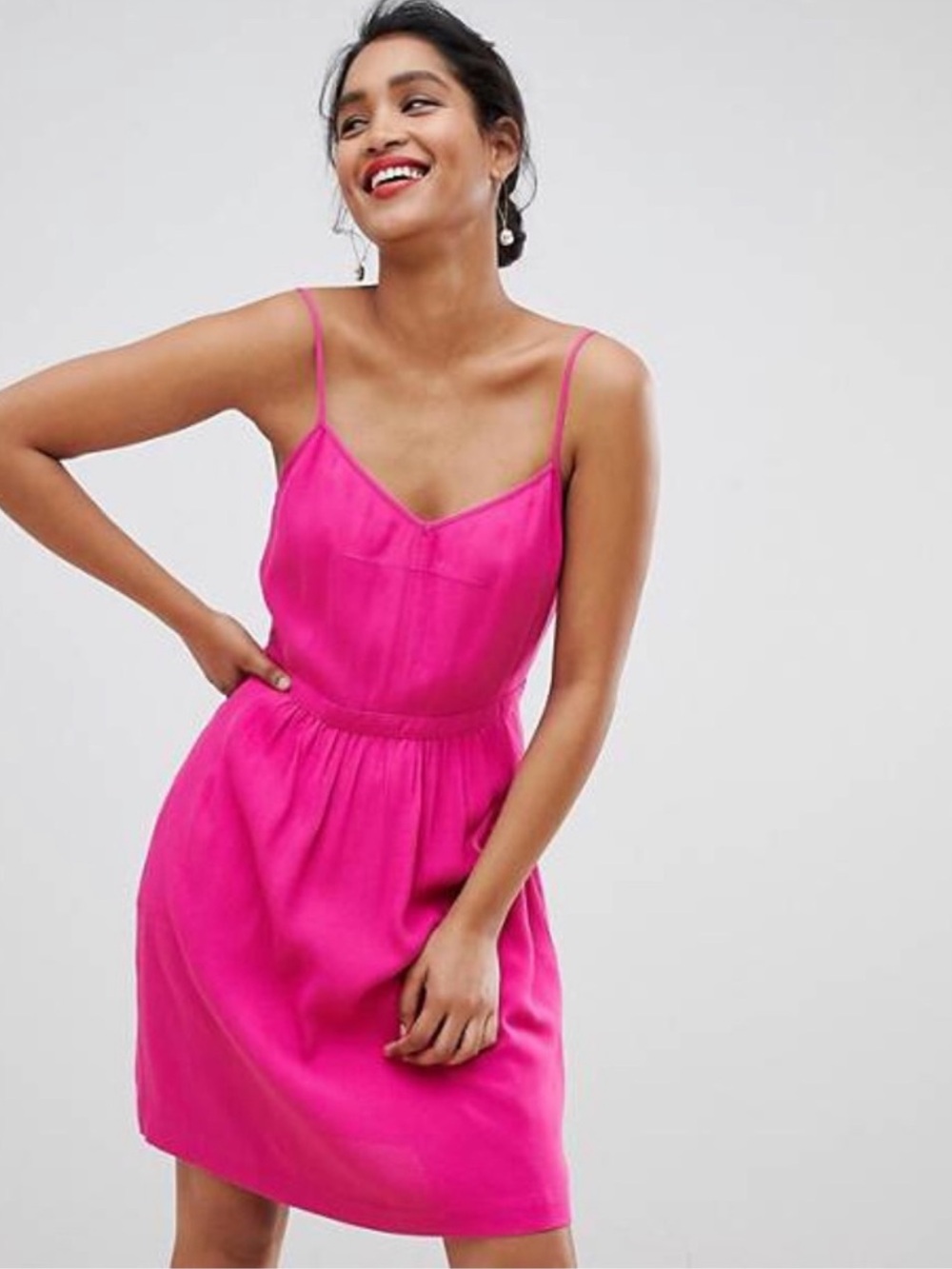J Crew Cami Dress Hot Pink Size 12